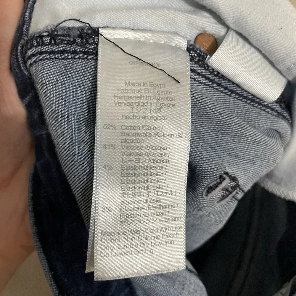 Madewell Jeans Womens Size 30 Mid Rise Stovepipe Dark Wash‎ Blue Denim Stretch